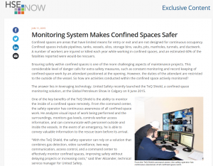 Monitoring System Makes Confined Spaces Safer